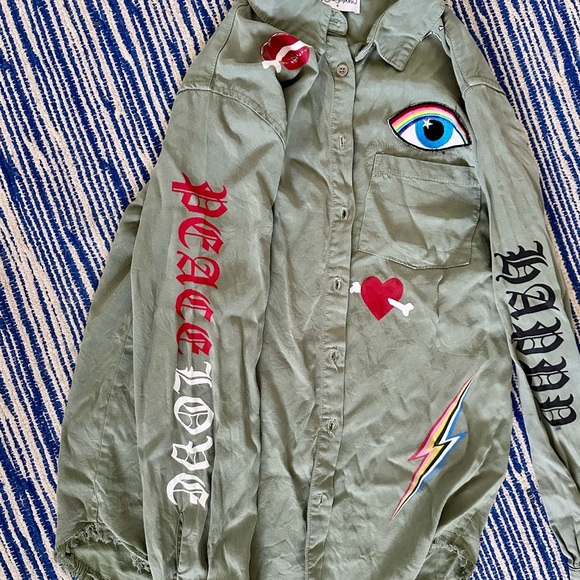 REVOLVE Bone Elements LS Button Up Shirt | Sloane by Lauren Moshi Size Small - Picture 6 of 12